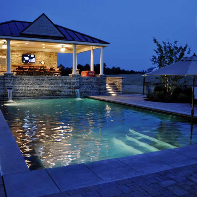 pool and pergola